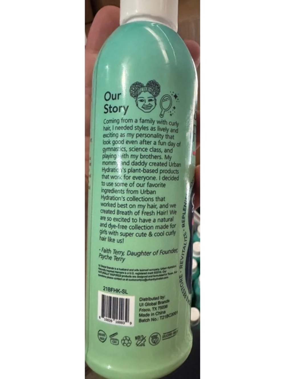 Breath of Fresh Hair Kids Style Lotion 8 oz - Gentle No-Sulfate Curl Moisturizer